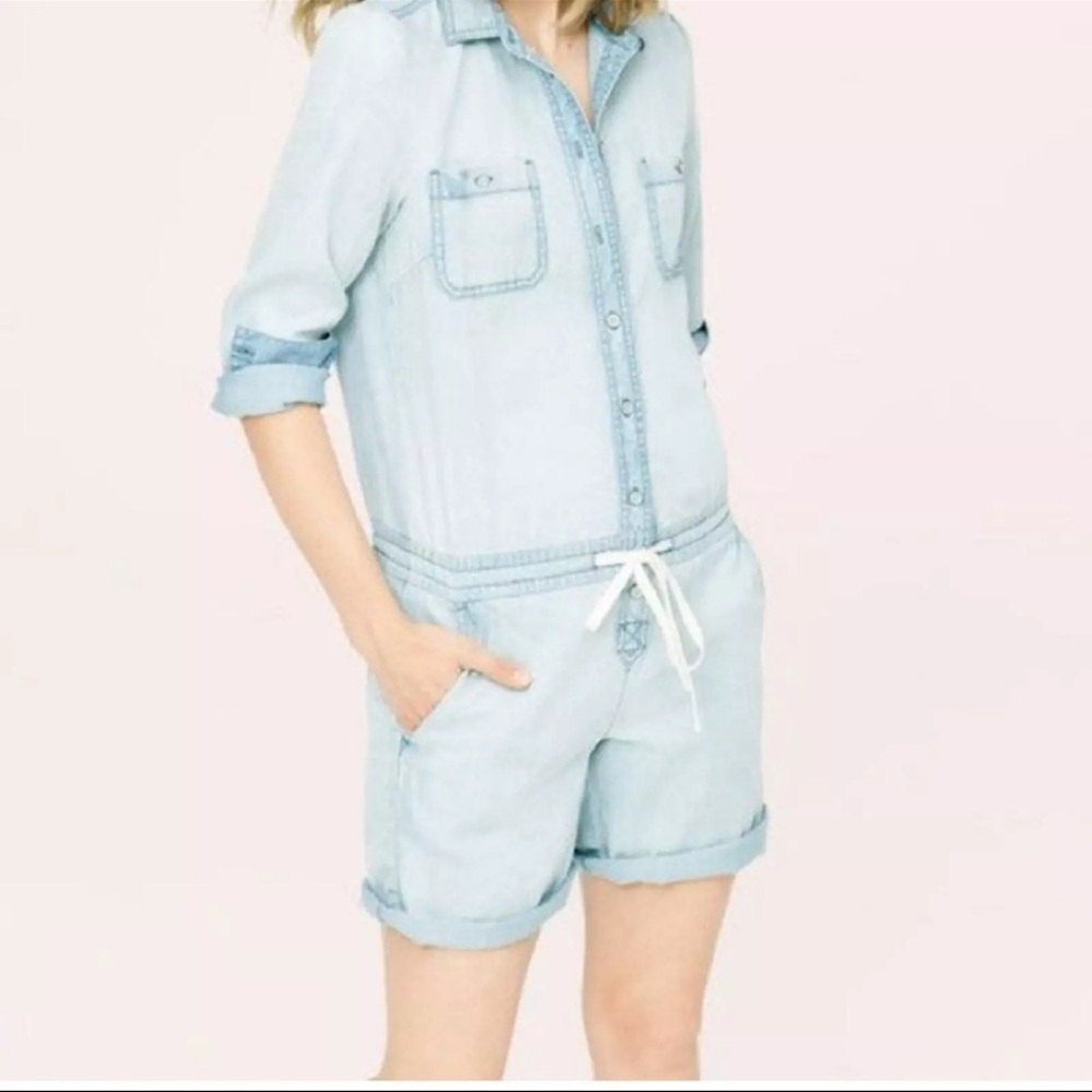 Lou &grey denim Romper  EUC XS